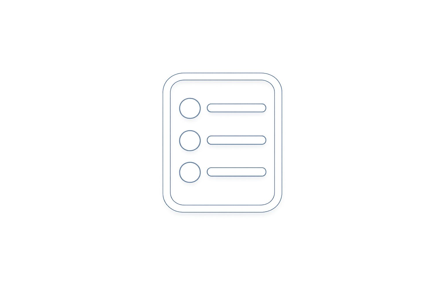 list 1 step 2 icon